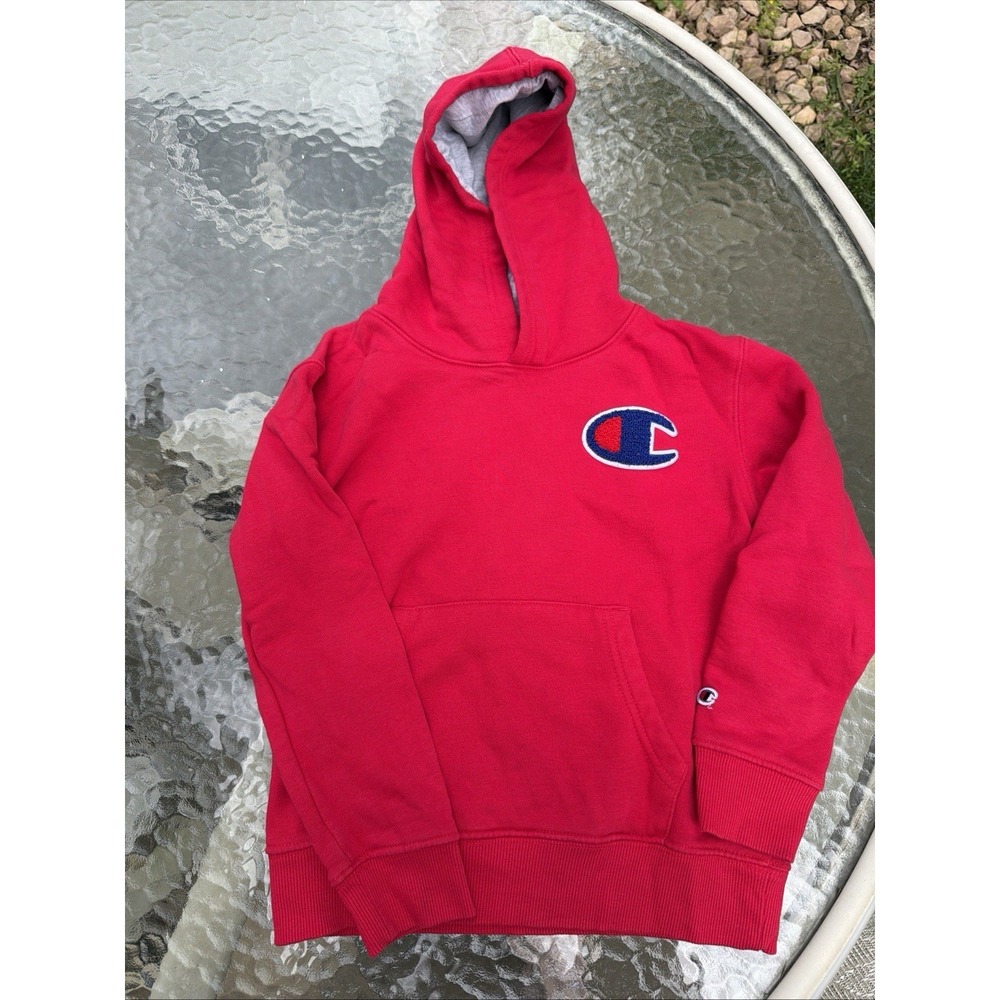Champion Boy's 6/7 Classic Fit Pullover Logo Fleece Hoodie